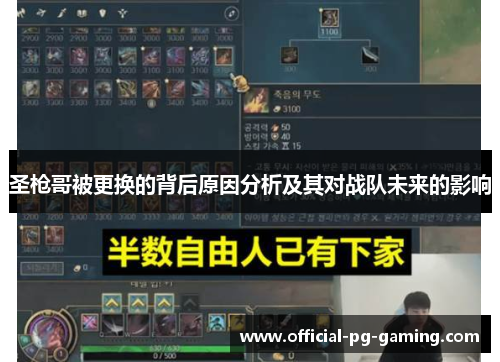 圣枪哥被更换的背后原因分析及其对战队未来的影响
